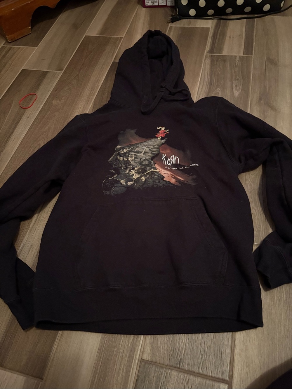 Women's Black Hooded Pullover Sweatshirt